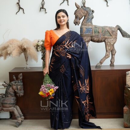 Modern Handcrafted Batik Saree 2602
