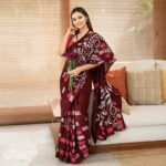 Modern Handcrafted Batik Saree  E2525